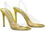 Alexandre Vauthier Slingback sandalen met doorzichtig bandje Beige - Thumbnail 2