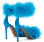 Alexandre Vauthier Veronica sandalen met veren Blauw - Thumbnail 3