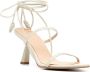 ALOHAS Leren sandalen 65 mm Beige - Thumbnail 2