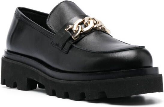 ALOHAS Leren loafers Zwart