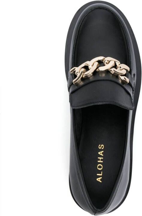 ALOHAS Leren loafers Zwart