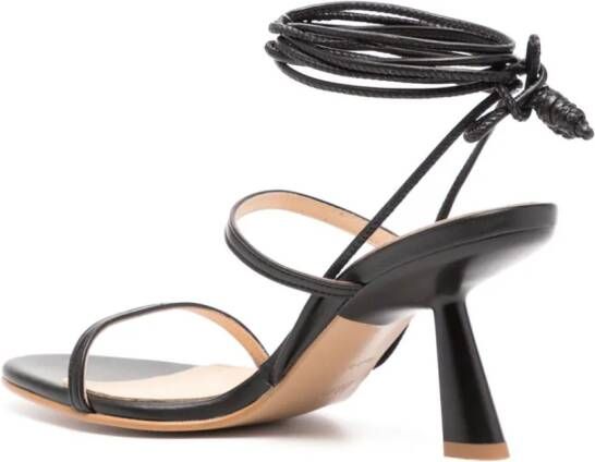 ALOHAS Kendra leren sandalen Zwart