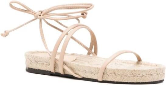 ALOHAS Rayna sandalen met veters Beige