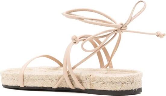 ALOHAS Rayna sandalen met veters Beige