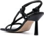 ALOHAS Nayla leren sandalen Zwart - Thumbnail 3
