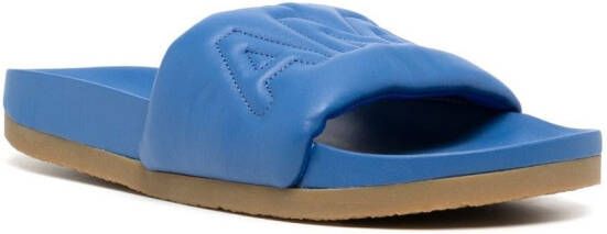 AMBUSH Slippers met logo Blauw