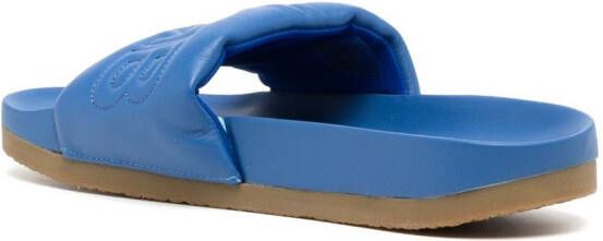 AMBUSH Slippers met logo Blauw