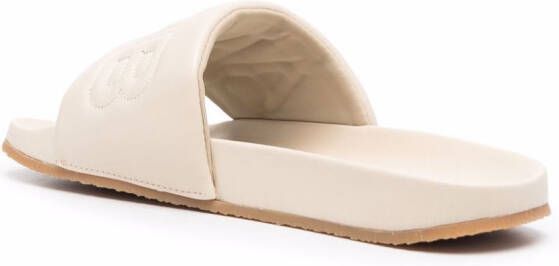 AMBUSH Slippers met logo Beige