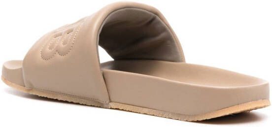 AMBUSH Slippers met logo-reliëf Beige