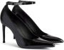 AMI Paris Glanzende stiletto schoenen Zwart - Thumbnail 2