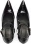 AMI Paris Glanzende stiletto schoenen Zwart - Thumbnail 4