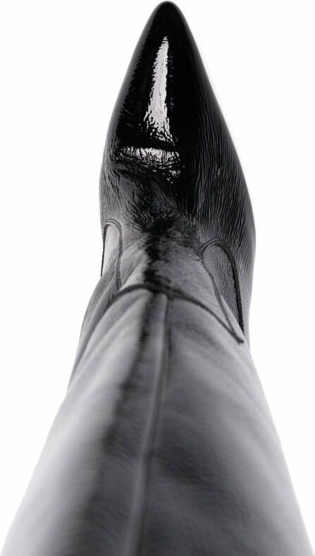 AMI Paris Laarzen met puntige neus Zwart