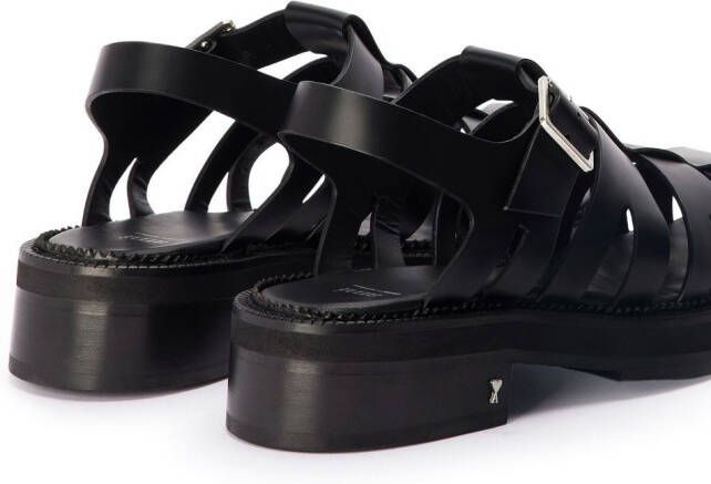 AMI Paris Leren sandalen Zwart