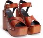 AMI Paris Sandalen met sleehak Bruin - Thumbnail 2