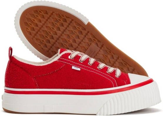 AMI Paris Sneakers met plateauzool Rood