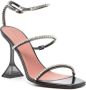 Amina Muaddi 95 mm Gilda Glass sandalen Zwart - Thumbnail 2