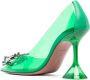 Amina Muaddi Begum glazen pumps Groen - Thumbnail 3