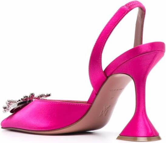 Amina Muaddi Begum slingback pumps Roze