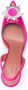 Amina Muaddi 70 mm Begum slingback pumps Roze - Thumbnail 4