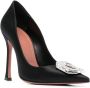 Amina Muaddi Camelia pumps verfraaid met kristallen Zwart - Thumbnail 2