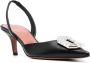 Amina Muaddi Camelia slingback pumps Zwart - Thumbnail 2