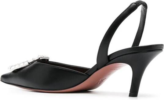 Amina Muaddi Camelia slingback pumps Zwart