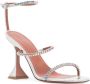 Amina Muaddi Gilda sandalen verfraaid met kristallen Zilver - Thumbnail 2