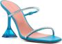 Amina Muaddi Gilda sandalen verfraaid met kristallen Blauw - Thumbnail 2
