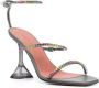 Amina Muaddi Gilda sandalen verfraaid met kristallen Grijs - Thumbnail 2