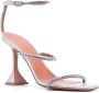 Amina Muaddi Gilda sandalen verfraaid met kristallen Paars - Thumbnail 2