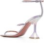 Amina Muaddi Gilda sandalen verfraaid met kristallen Paars - Thumbnail 3