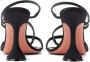 Amina Muaddi 100mm Naima sandalen verfraaid met kristallen Zwart - Thumbnail 3