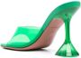 Amina Muaddi 95mm Lupita Glass muiltjes Groen - Thumbnail 3
