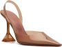 Amina Muaddi Holli slingback pumps Bruin - Thumbnail 2