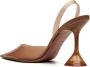 Amina Muaddi Holli slingback pumps Bruin - Thumbnail 3