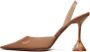 Amina Muaddi Holli slingback pumps Bruin - Thumbnail 4