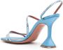 Amina Muaddi Naima sandalen verfraaid met kristal Blauw - Thumbnail 3