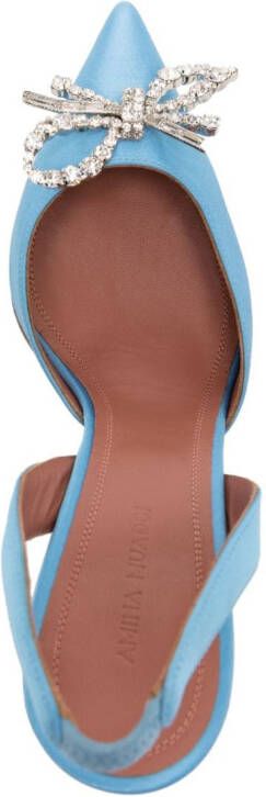Amina Muaddi Rosie slingback sandalen Blauw