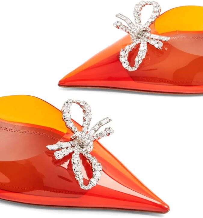 Amina Muaddi Rosie slingback pumps Oranje