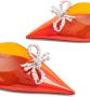 Amina Muaddi Rosie slingback pumps Oranje - Thumbnail 2