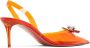 Amina Muaddi Rosie slingback pumps Oranje - Thumbnail 3