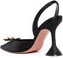 Amina Muaddi 95 mm Rosie slingback pumps Zwart - Thumbnail 3