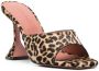 Amina Muaddi Sandalen met luipaardprint Beige - Thumbnail 2