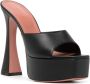 Amina Muaddi 140mm Dalida muiltjes met plateauzool Zwart - Thumbnail 2