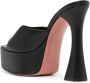 Amina Muaddi 140mm Dalida muiltjes met plateauzool Zwart - Thumbnail 3