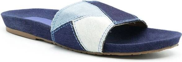 Amir Slama Denim slippers Blauw