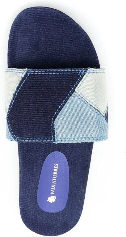 Amir Slama Denim slippers Blauw