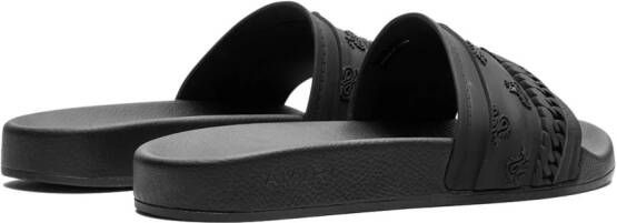AMIRI Bandana Chain Molded "Black" slippers Zwart