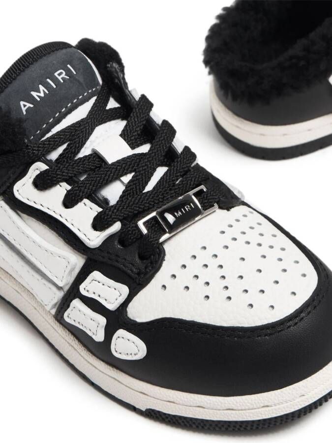 AMIRI KIDS Skel leren sneakers Zwart