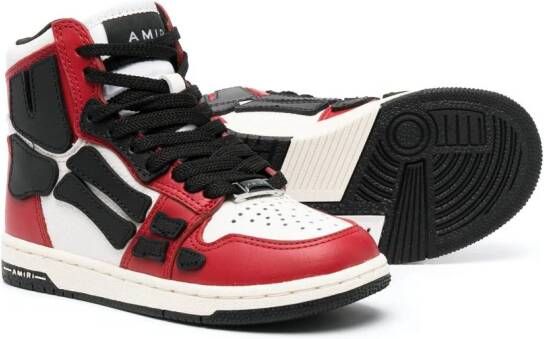 AMIRI KIDS Skel Top high-top sneakers Rood